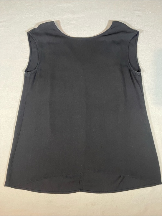 Halogen Tops - Halogen Women's Black Sleeveless Round Neck Deep-V Back Tank Size S